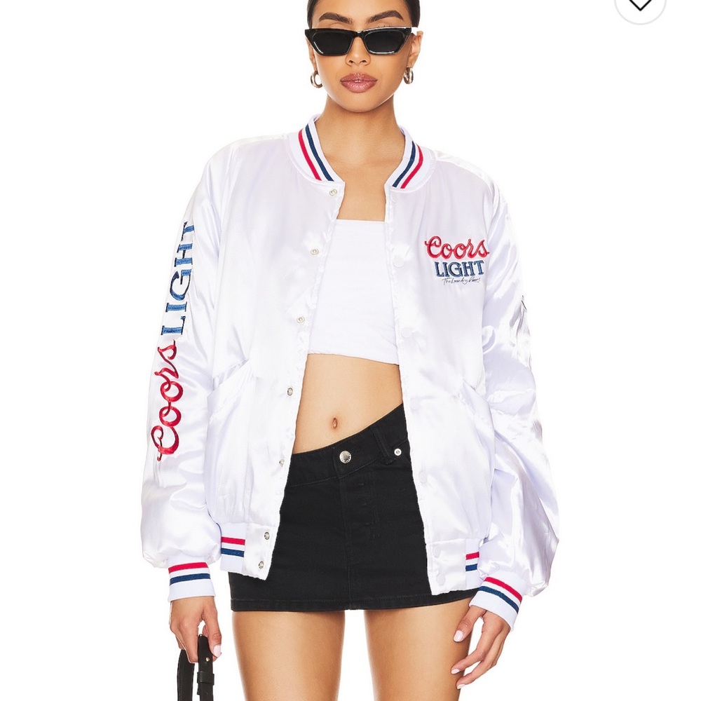 The Laundry Room Coors Light White Varsity Jacket - Picture 3 of 7